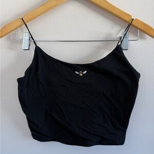 Garage Black Camisole with Bee Detail